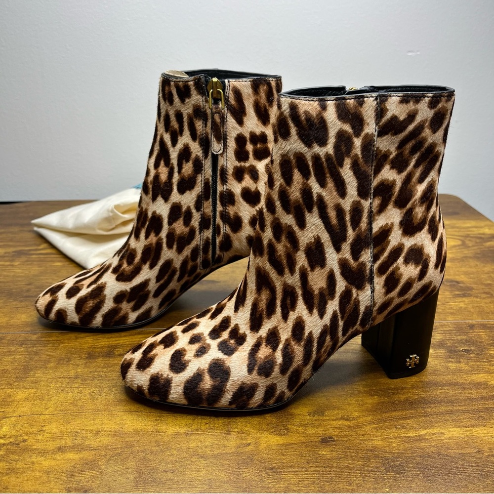 Tory Burch Leopard Print Ankle Bootie